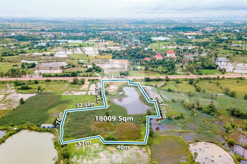 1.8 Hectare Land For Sale - Kandal Stueng, Kandal Province