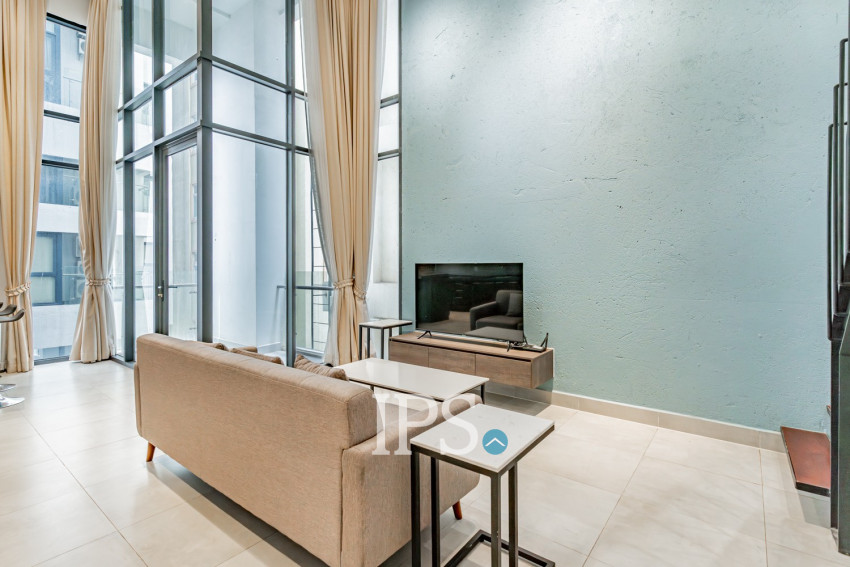 Duplex 2 Bedroom Serviced Apartment For Rent - BKK1, Phnom Penh