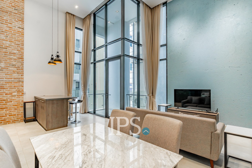 Duplex 2 Bedroom Serviced Apartment For Rent - BKK1, Phnom Penh