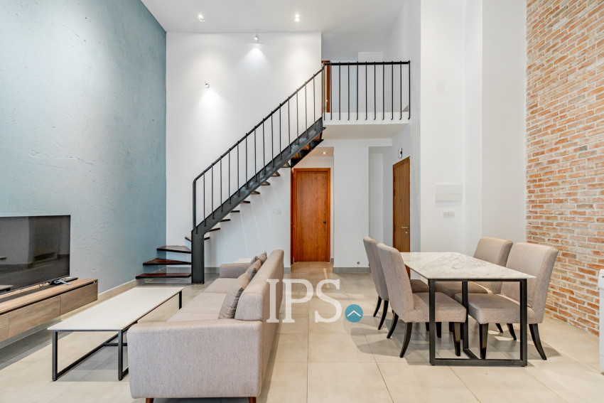 Duplex 2 Bedroom Serviced Apartment For Rent - BKK1, Phnom Penh