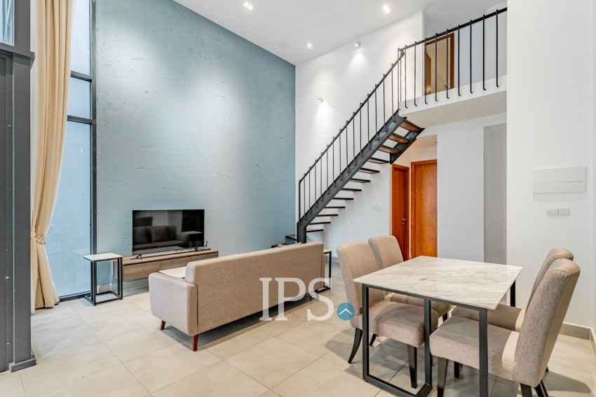 Duplex 2 Bedroom Serviced Apartment For Rent - BKK1, Phnom Penh