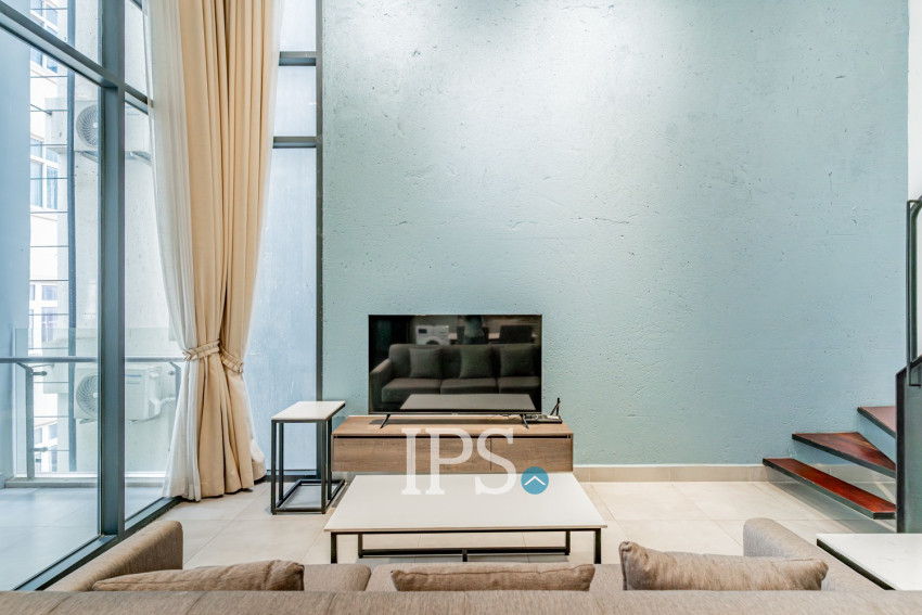 Duplex 2 Bedroom Serviced Apartment For Rent - BKK1, Phnom Penh