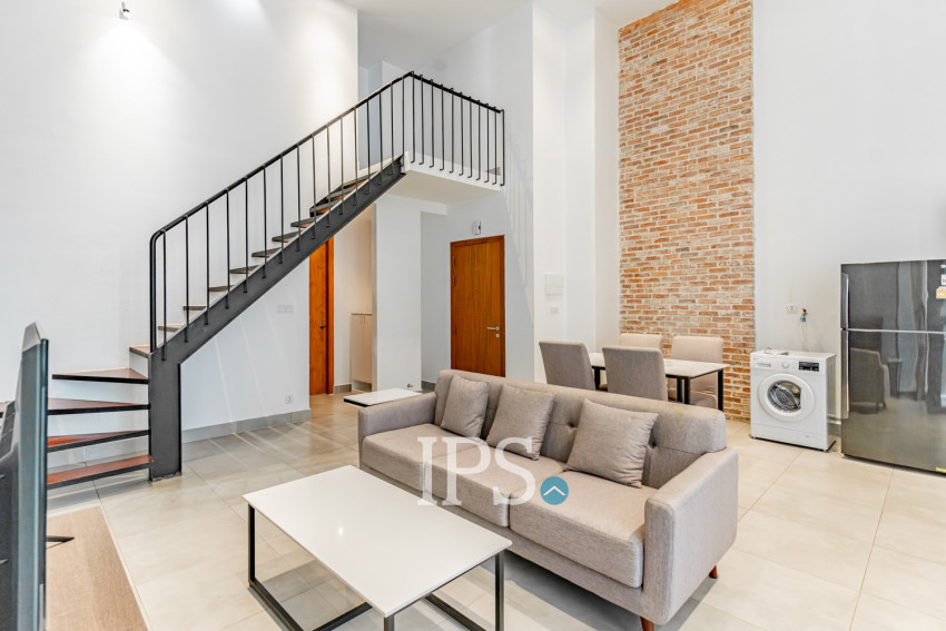 Duplex 2 Bedroom Serviced Apartment For Rent - BKK1, Phnom Penh