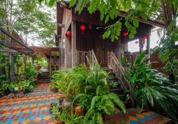 2 Bedroom Wooden House For Rent - Chreav, Siem Reap thumbnail