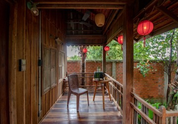 2 Bedroom Wooden House For Rent - Chreav, Siem Reap thumbnail