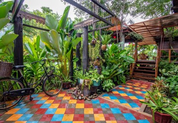 2 Bedroom Wooden House For Rent - Chreav, Siem Reap thumbnail