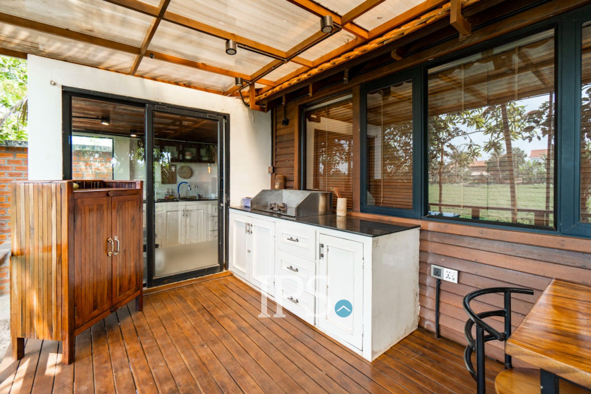 2 Bedroom Wooden House For Rent - Chreav, Siem Reap