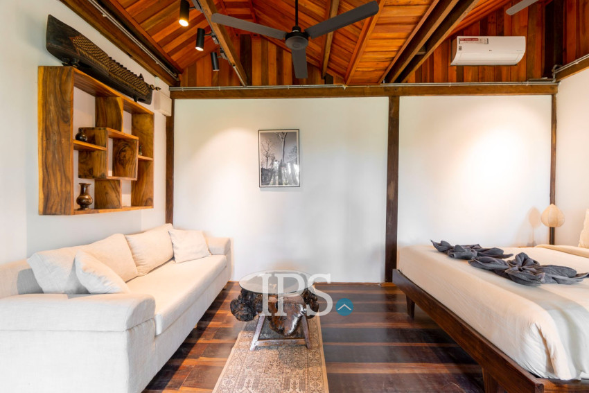 2 Bedroom Wooden House For Rent - Chreav, Siem Reap