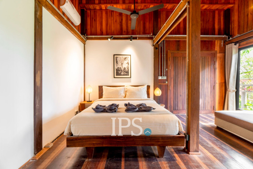 2 Bedroom Wooden House For Rent - Chreav, Siem Reap