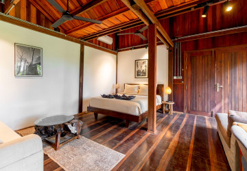2 Bedroom Wooden House For Rent - Chreav, Siem Reap thumbnail