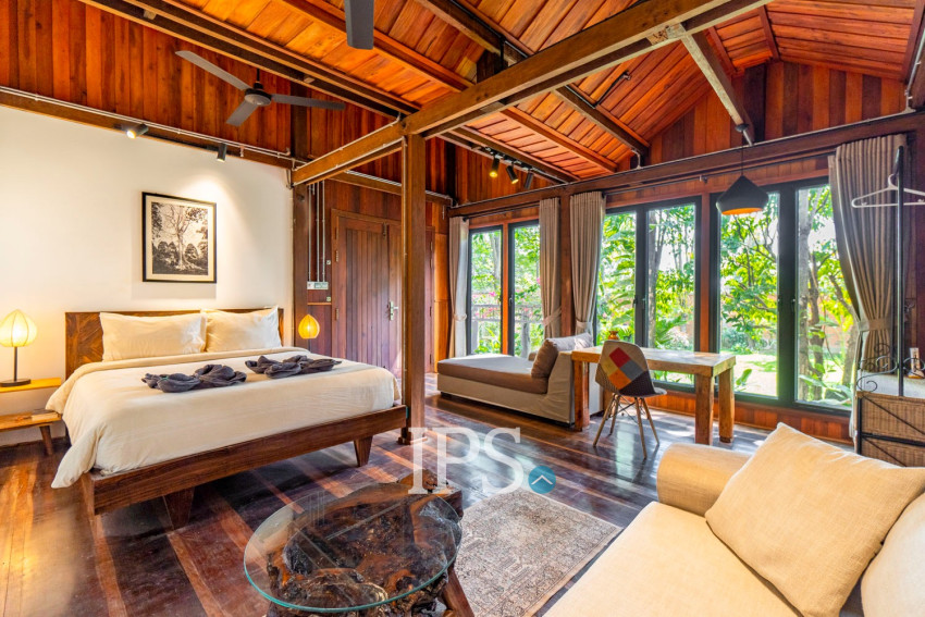 2 Bedroom Wooden House For Rent - Chreav, Siem Reap