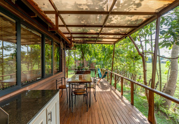 2 Bedroom Wooden House For Rent - Chreav, Siem Reap thumbnail