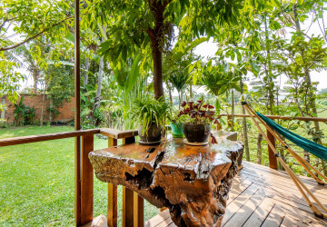 2 Bedroom Wooden House For Rent - Chreav, Siem Reap thumbnail