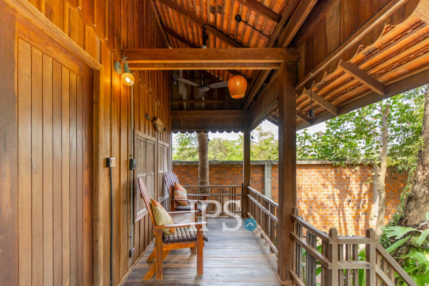 2 Bedroom Wooden House For Rent - Chreav, Siem Reap