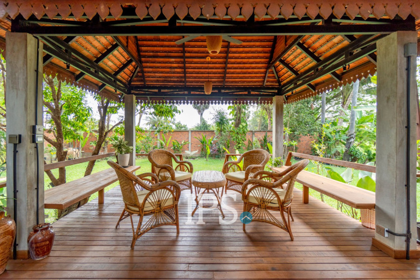 2 Bedroom Wooden House For Rent - Chreav, Siem Reap