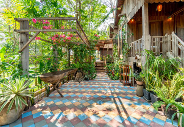 2 Bedroom Wooden House For Rent - Chreav, Siem Reap thumbnail