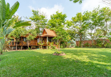 2 Bedroom Wooden House For Rent - Chreav, Siem Reap thumbnail