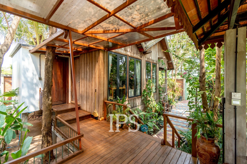 2 Bedroom Wooden House For Rent - Chreav, Siem Reap