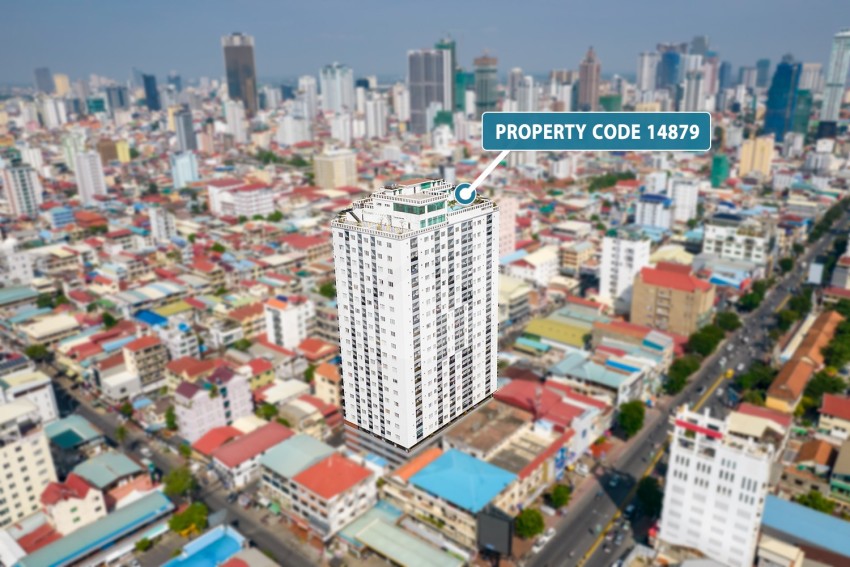 18th Floor 2 Bedroom Condo For Sale - BKK3, Phnom Penh
