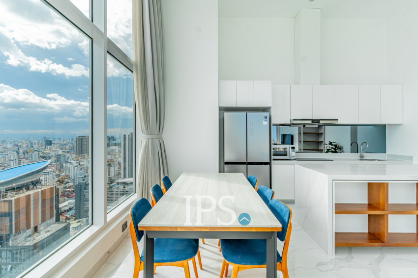 3 Bedroom Penthouse For Rent - J Tower 2, BKK1, Phnom Penh