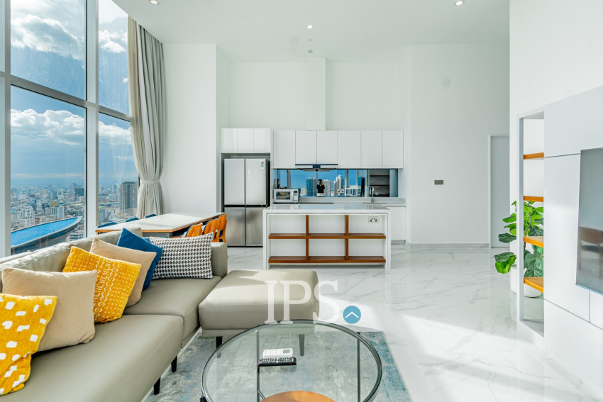3 Bedroom Penthouse For Rent - J Tower 2, BKK1, Phnom Penh