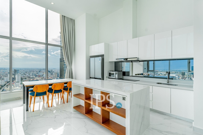 3 Bedroom Penthouse For Rent - J Tower 2, BKK1, Phnom Penh