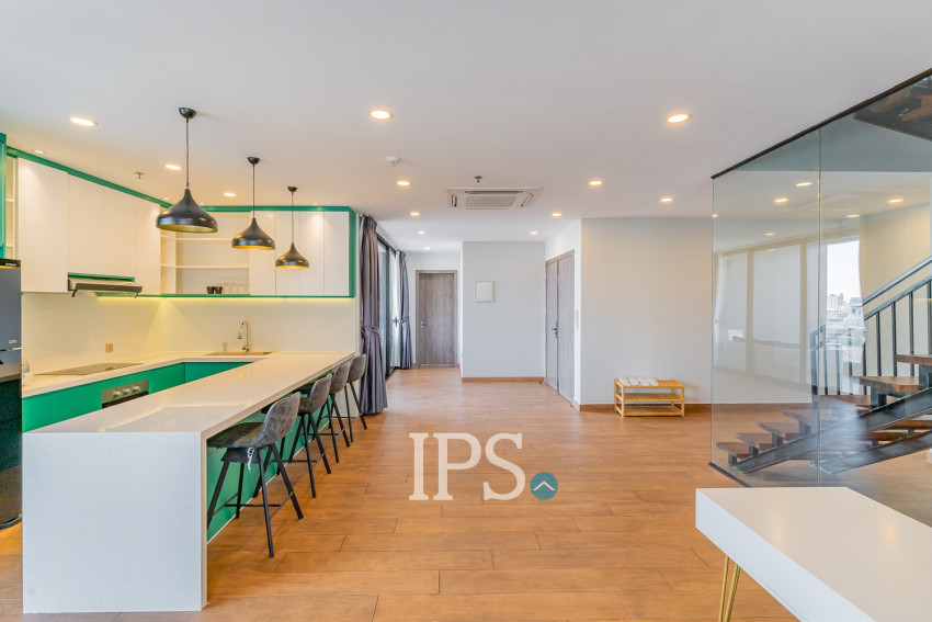 4 Bedroom Serviced Penthouse For Rent - Boeung Kak 1, Phnom Penh