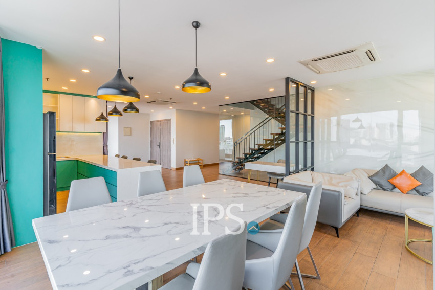 4 Bedroom Serviced Penthouse For Rent - Boeung Kak 1, Phnom Penh