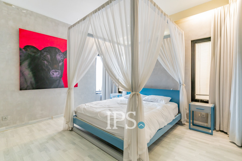 3 Bedroom Townhouse For Rent - Tonle Bassac, Phnom Penh