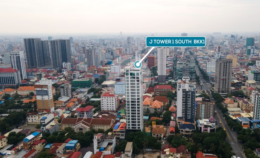 10th Floor Studio For Sale - J Tower South, BKK1, Tonle Bassac, Phnom Penh