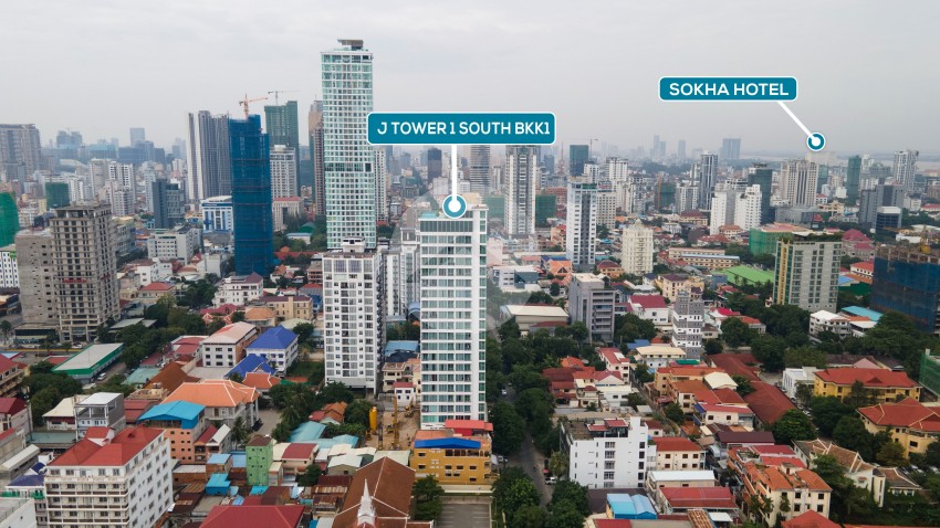 10th Floor Studio For Sale - J Tower South, BKK1, Phnom Penh