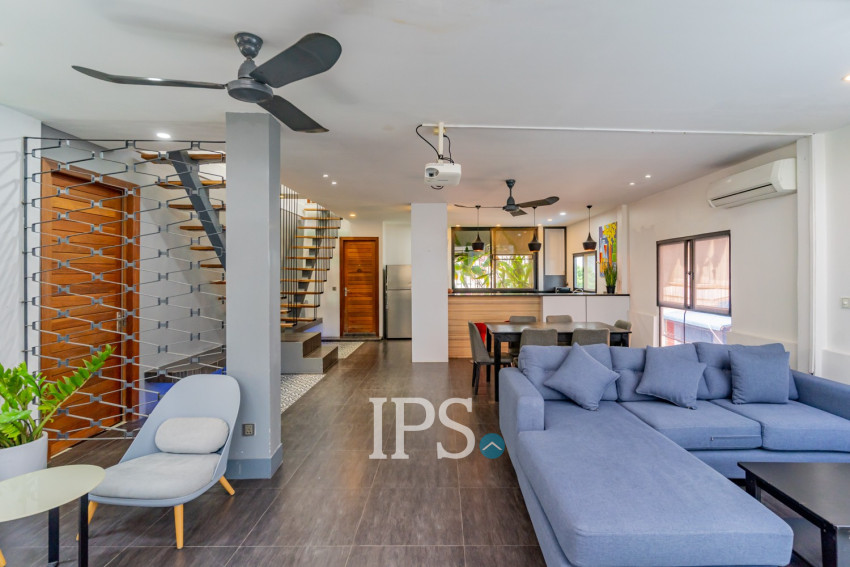 Renovated Duplex 3 Bedroom Apartment For Rent - Beoung Prolit, Phnom Penh