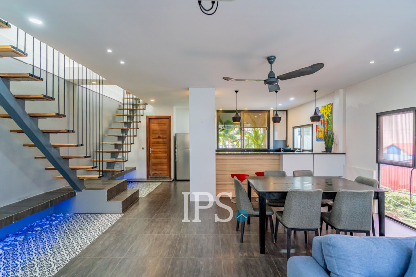 Renovated Duplex 3 Bedroom Apartment For Rent - Beoung Prolit, Phnom Penh