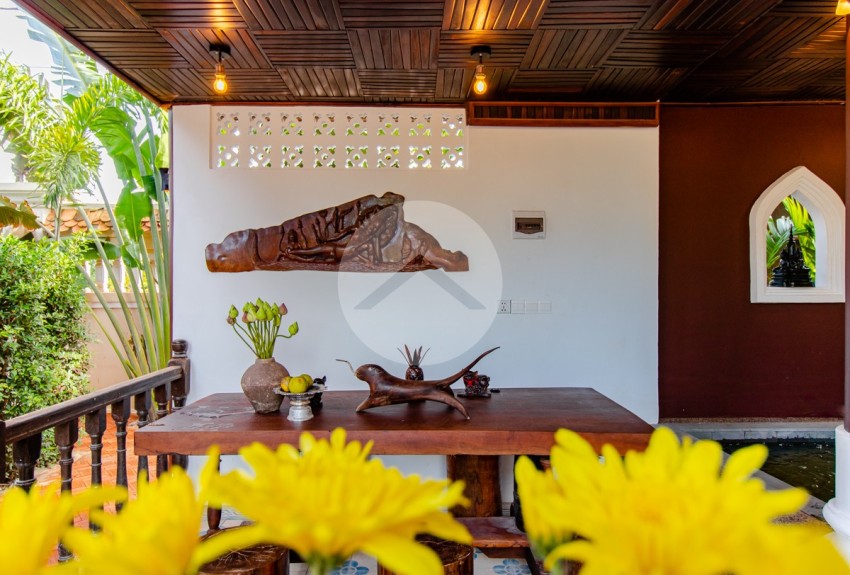 1 Bedroom Wooden Villa With Pool For Rent - Slor Kram, Siem Reap