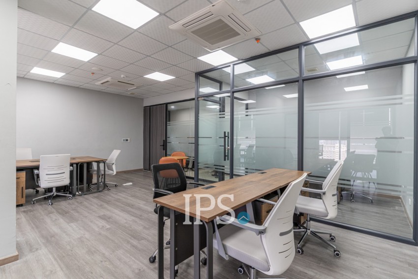 91.12 Sqm Office Space For Rent - BKK3, Phnom Penh