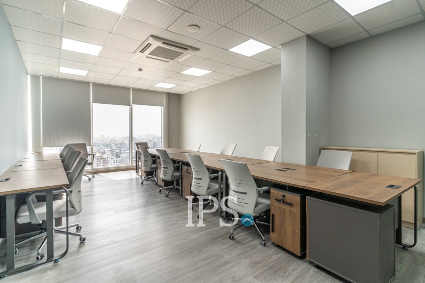 40.02 Sqm Serviced Office Space For Rent - BKK3, Phnom Penh