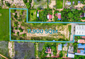 11900 Sqm Commercial Land For Rent - Svay Thom, Prasat Bakong, Siem Reap thumbnail