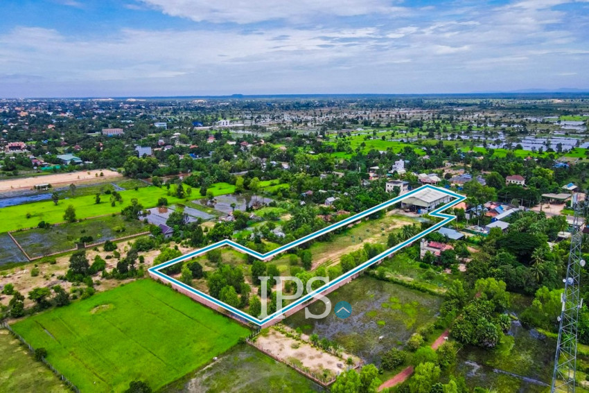 11900 Sqm Commercial Land For Rent - Svay Thom, Prasat Bakong, Siem Reap