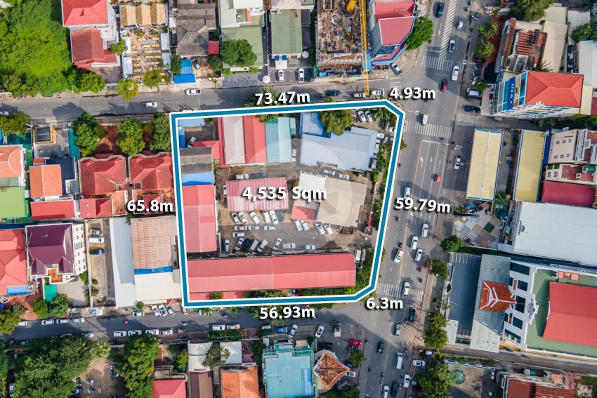 4535 Sqm Land For Sale - Norodom BLVD, BKK1, Phnom Penh