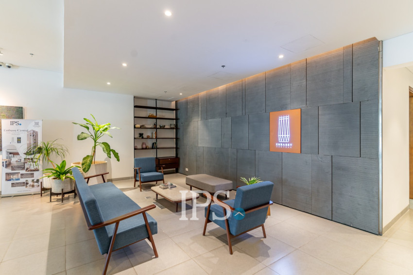 17th Floor 2 Bedroom Condo For Sale - Embassy Central, BKK1, Phnom Penh