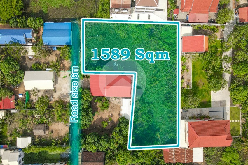 1589 Sqm Residential Land For Sale - Slor Kram, Siem Reap