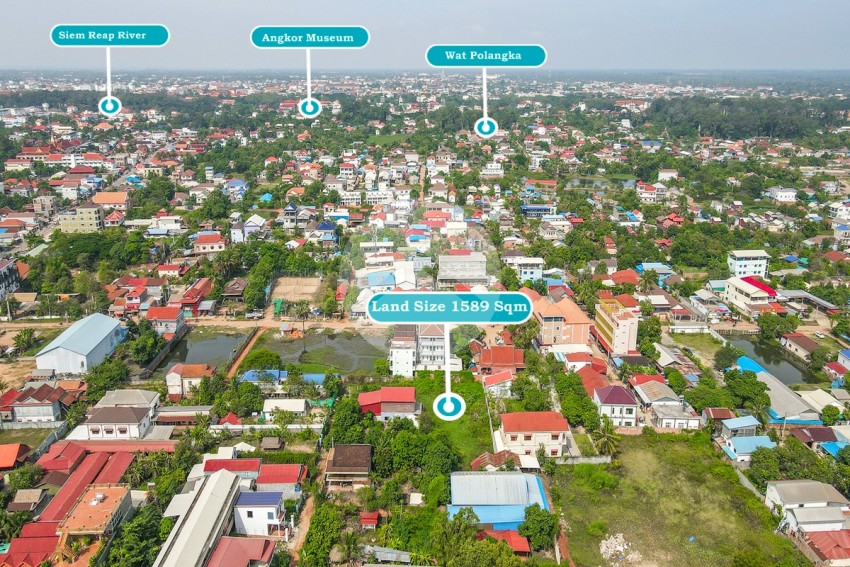 1589 Sqm Residential Land For Sale - Slor Kram, Siem Reap