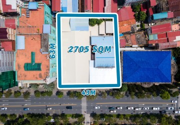 2,705 Sqm Land For Sale - Along Norodom Blvd., Daun Penh, Phnom Penh thumbnail