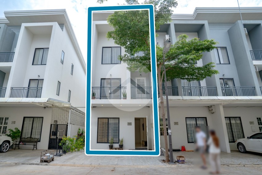 4 Bedroom Link House Side Unit For Sale - Borey Arata, Sen Sok, Phnom Penh