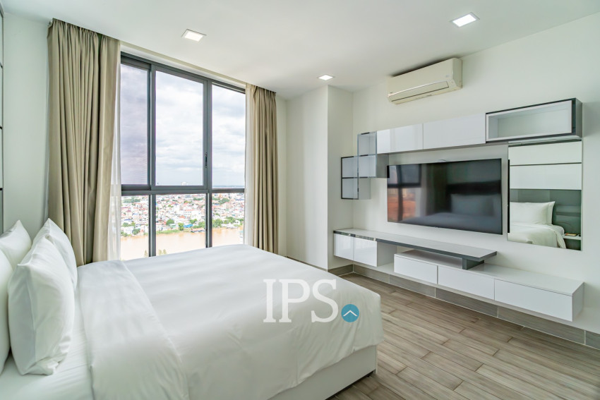 Duplex 2 Bedroom Penthouse For Rent - Tonle Bassac, Phnom Penh