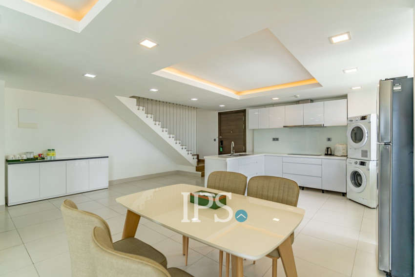 Duplex 2 Bedroom Penthouse For Rent - Tonle Bassac, Phnom Penh