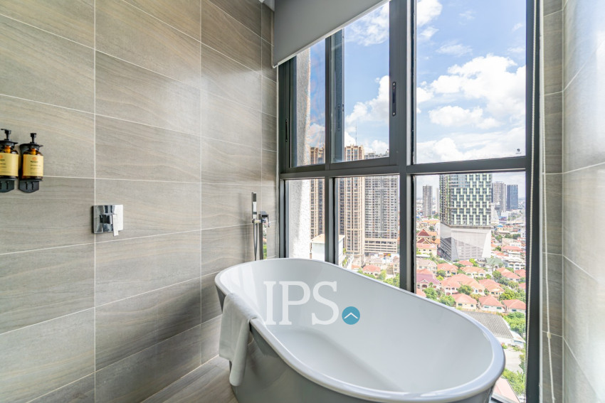 Duplex 2 Bedroom Penthouse For Rent - Tonle Bassac, Phnom Penh