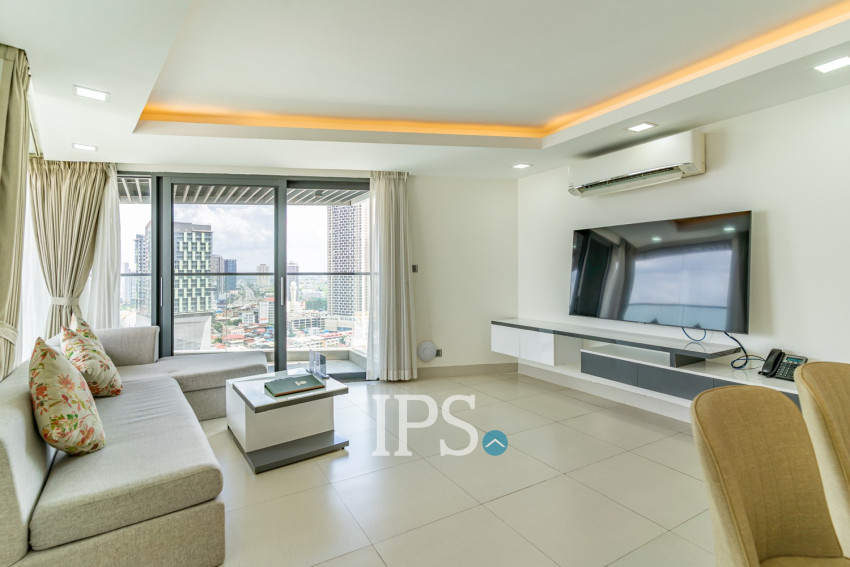 Duplex 2 Bedroom Penthouse For Rent - Tonle Bassac, Phnom Penh