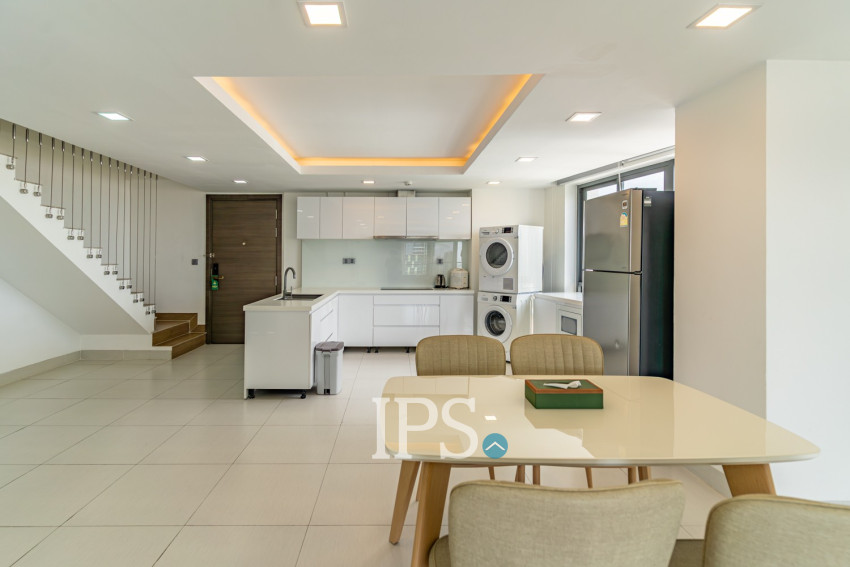 Duplex 2 Bedroom Penthouse For Rent - Tonle Bassac, Phnom Penh