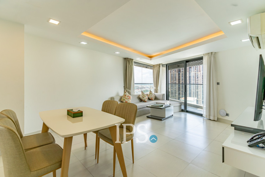 Duplex 2 Bedroom Penthouse For Rent - Tonle Bassac, Phnom Penh